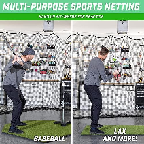 Miniatura 3 de Red de deportes GoSports - 10 pies, 15 pies, 20 pies - Red de golpeo para golf, béisbol, hockey, fútbol, LAX y más