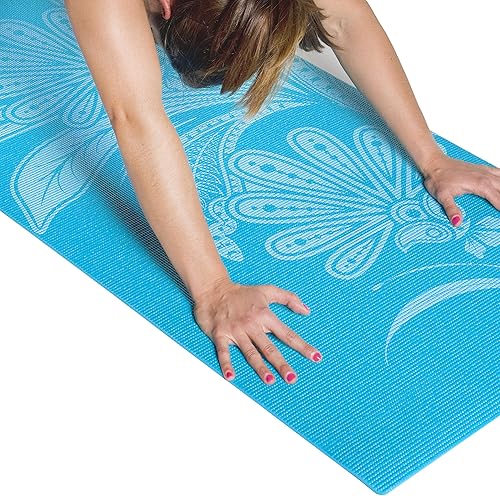 Miniatura 3 de Tone Fitness - Tapete para yoga con diseño floral
