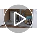 SIKADEER 22" x 19" Under Sink Mat Waterproof, Silicone Mat Kitchen Drawer Shelf and Cabinet Liner, Sink Protector for Kitchen Organizers and Storage, Boot Tray Pet Food Mats