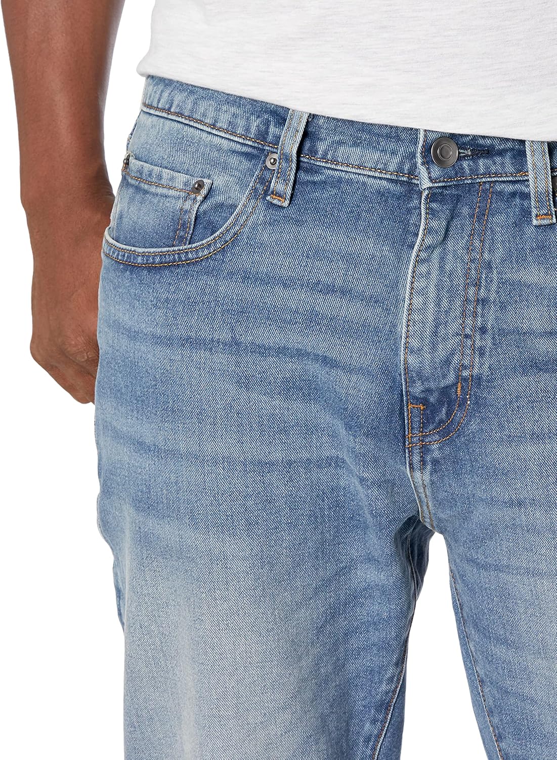 Amazon Essentials Men's Athletic-Fit Stretch Jean 29W x 28L Light Wash