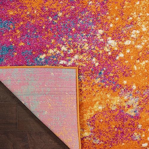 Miniatura 12 de Nourison - Alfombra de área Passion Sunburst de 9 x 12 pies, moderna, abstracta, fácil de limpiar, no se desprende, para habitación, sala de estar,