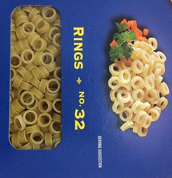 Ronzoni Rings Enriched Macaroni Non GMO 16 Oz. Pack Of 3.