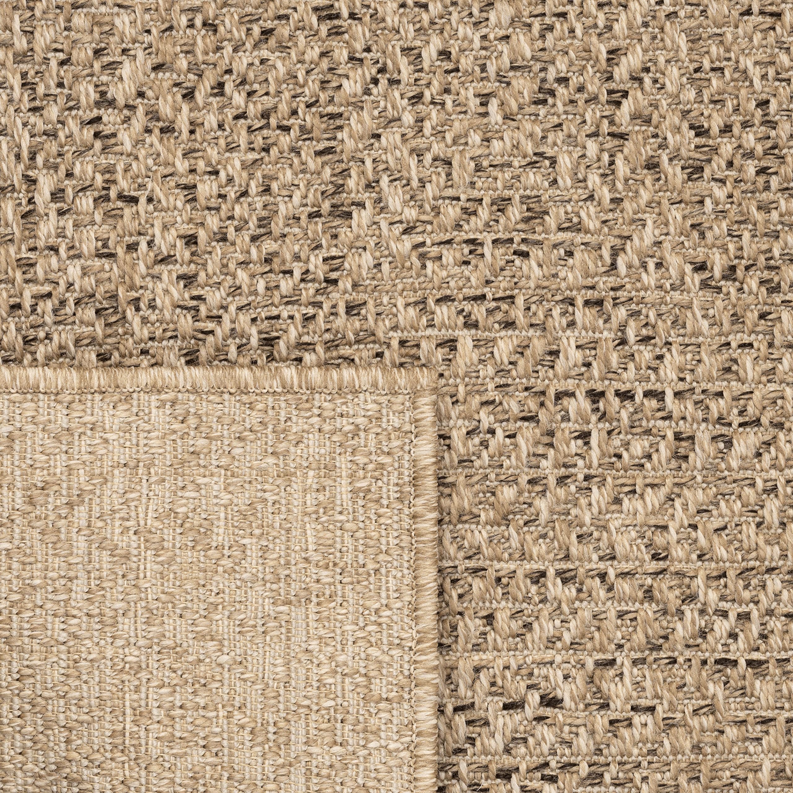 Teppich-Traum Tappeto da esterno grande moderno e resistente effetto juta, perfetto per balconi, giardini e terrazze 240x340 cm