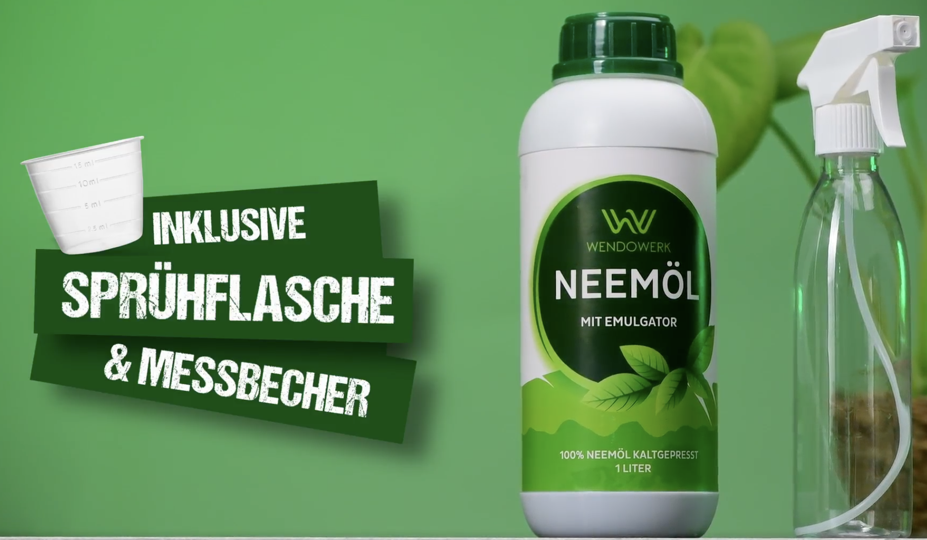 WENDOWERK Neeml [250ml] - Inkl. Sprhflasche und Messbecher - Neeml mit  Emulgator zur direkten Anwendung - Nieml zur natrlichen Pflanzenpflege  fr Indoor und Outdoor : Amazon.de: Garten