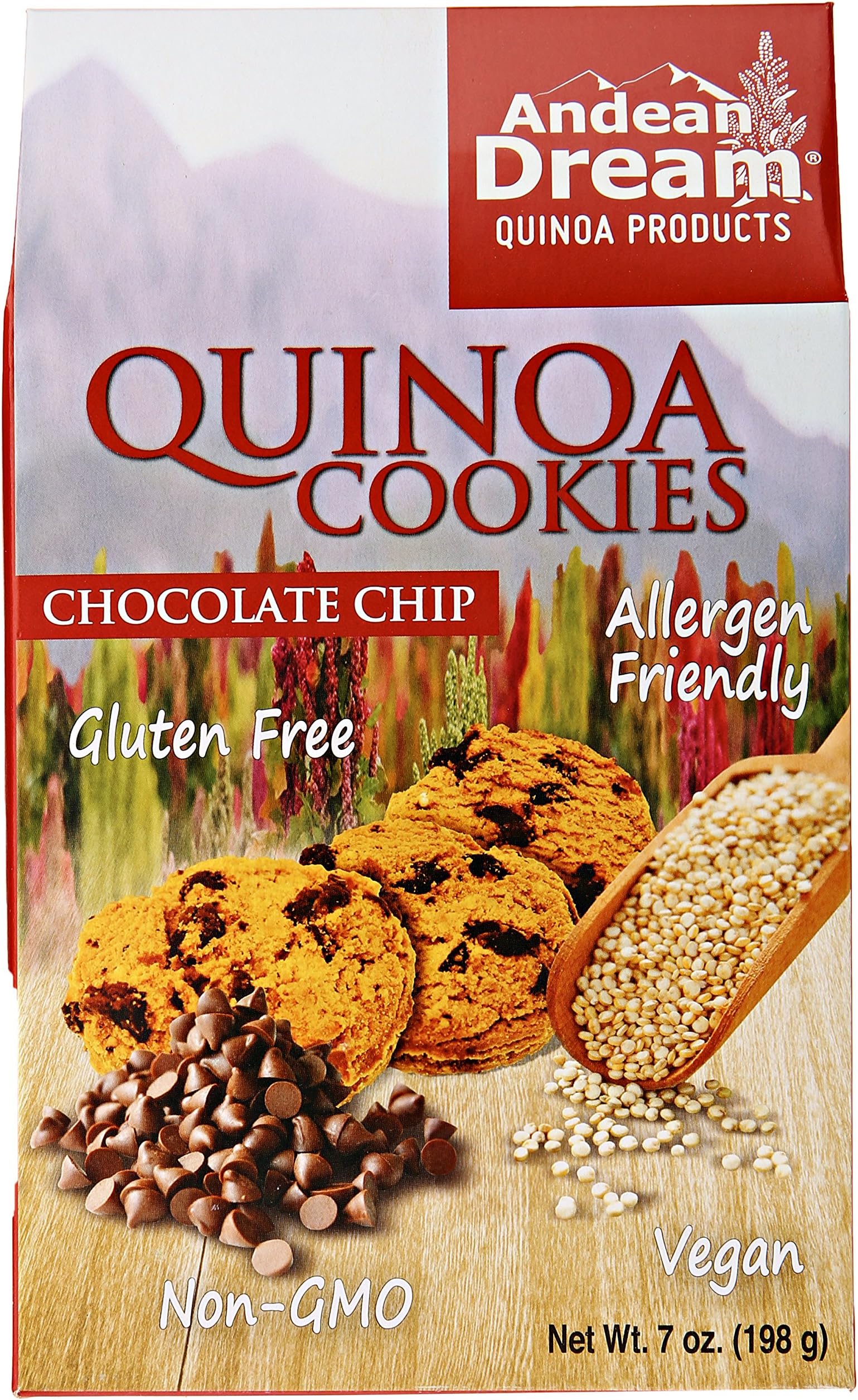 Andean Dream, Cookie Quinoa Choc Chip Gluten Free Vegan Organic, 7 Ounce