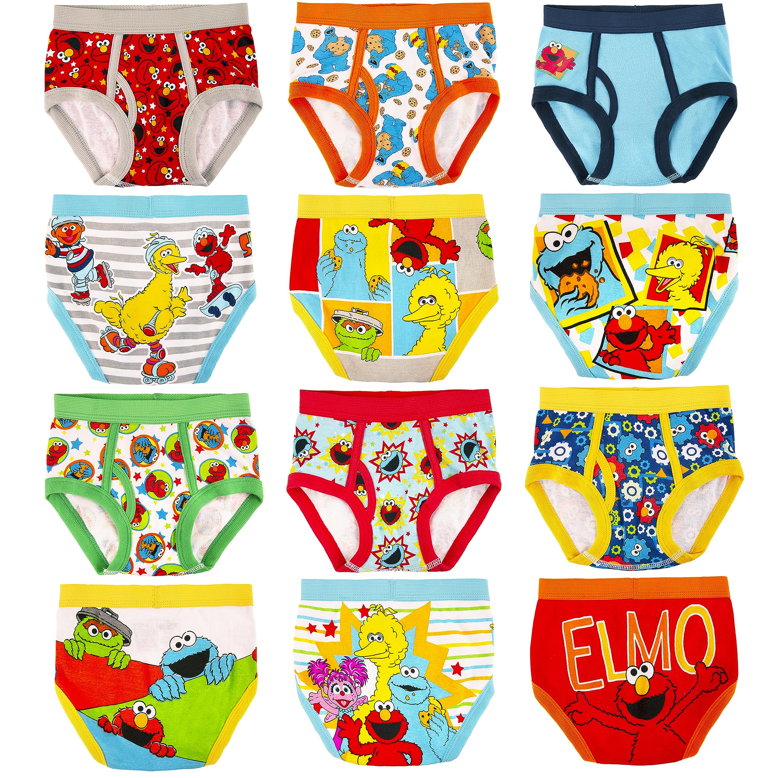 Sesame StreetBoy's Underwear Multipacks Briefs (Pack of 12)