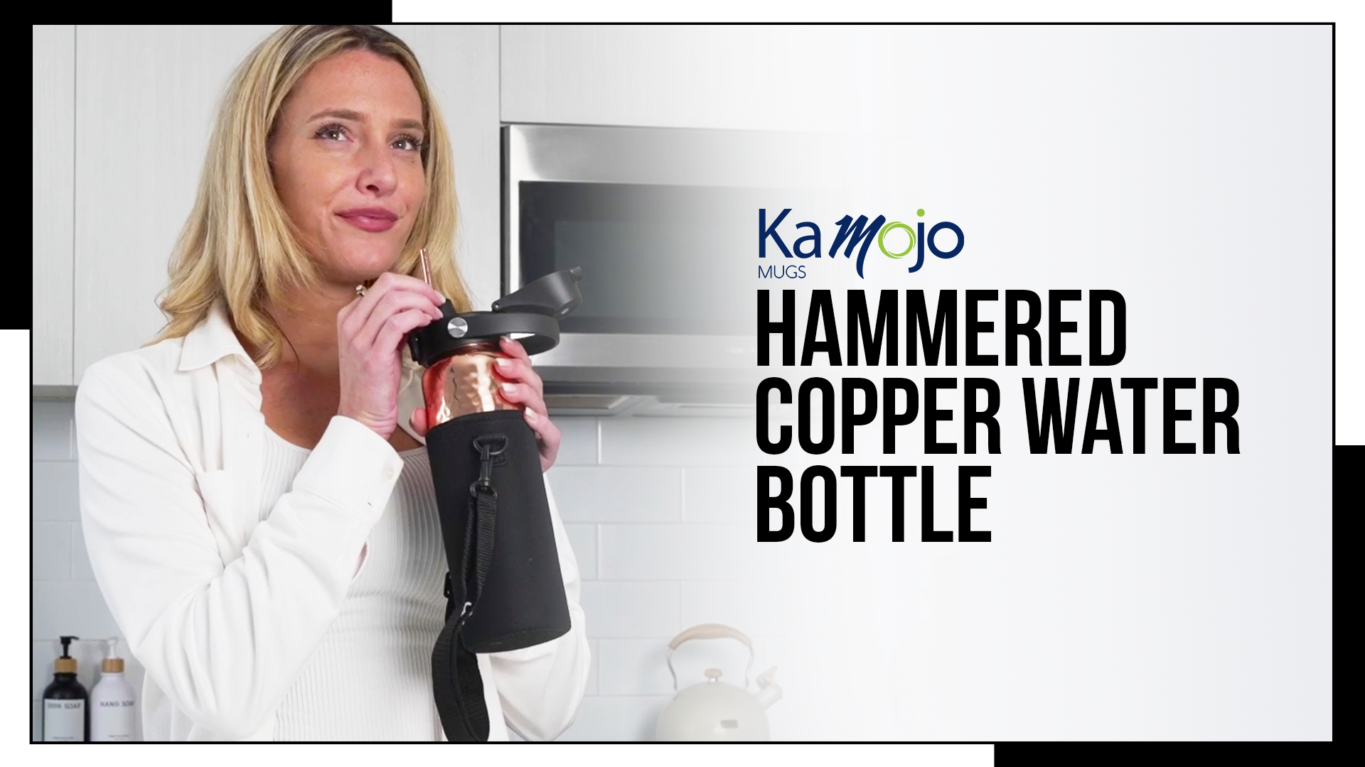 Amazon.com: Kamojo Pure Copper Water Bottle for Drinking - Push