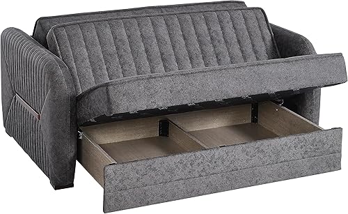 Miniatura 4 de Sweethome Stores - Sofá biplaza extraíble de 67 pulgadas con almacenamiento, firme, tela, capacidad de 450 libras, para cama, futón para sala de