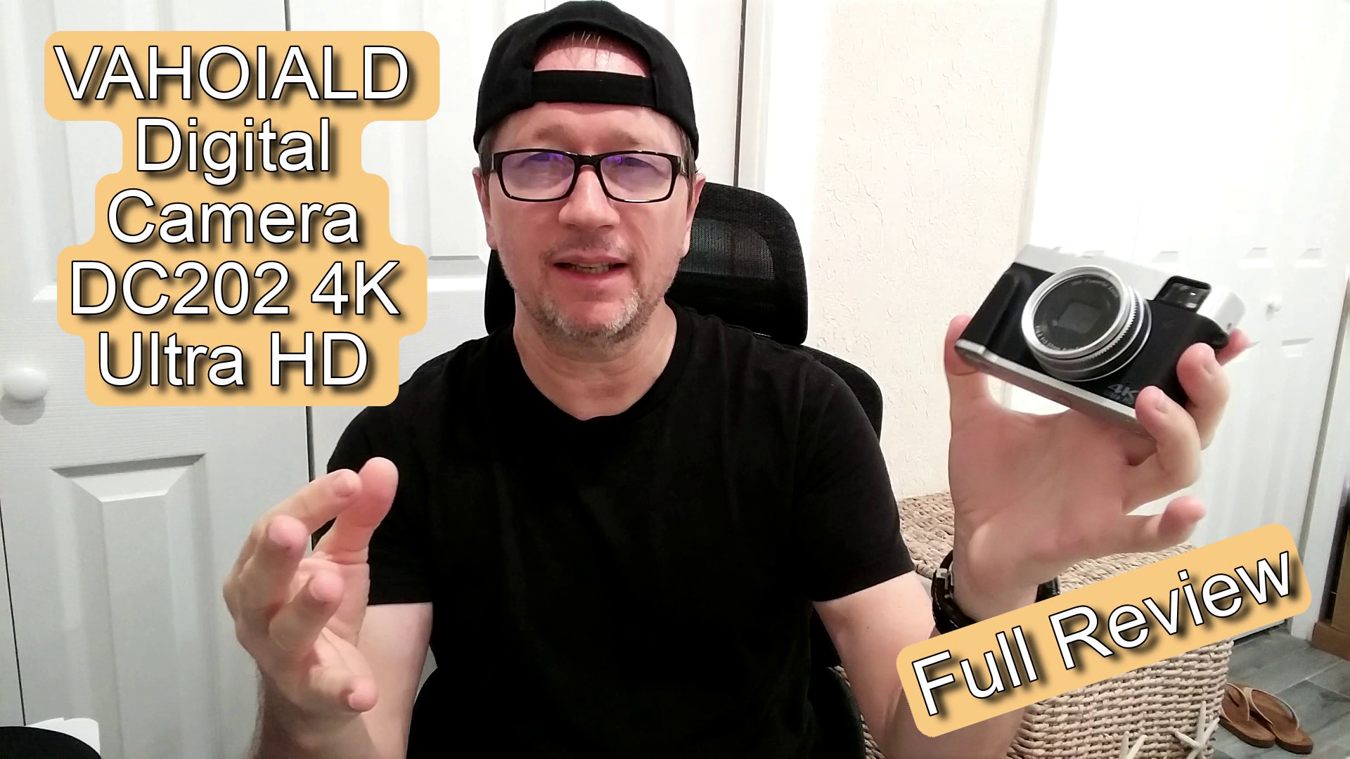 Watch VAHOIALD DC202 4K HD Camera Unboxing and Review Tutorial on
