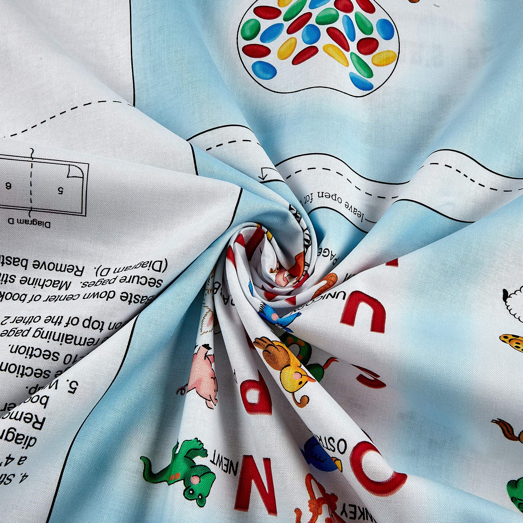 QT Fabrics Sew N Go VIII Teacher's Pet Soft Book Panel Multi - Image 3