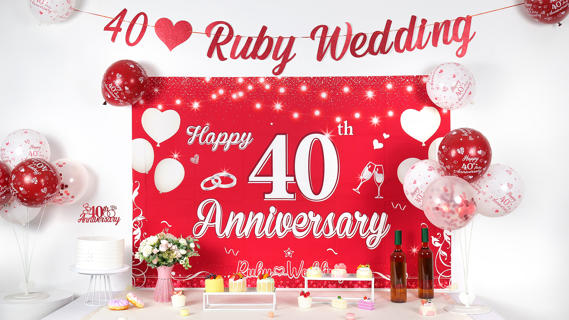 40th Wedding Anniversary Color