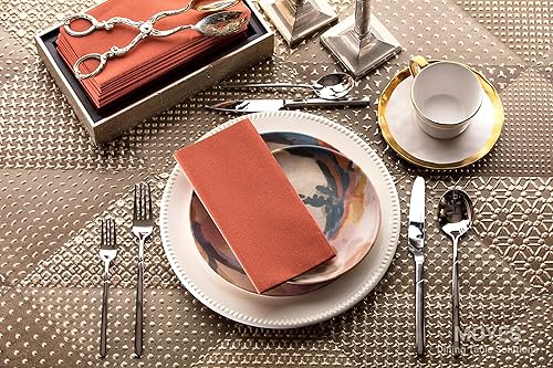 Vista 68 de Servilletas de papel azules Tela desechable de lino como servilletas de cena Toallas de mano Toallas de mano Servilletas de papel suaves