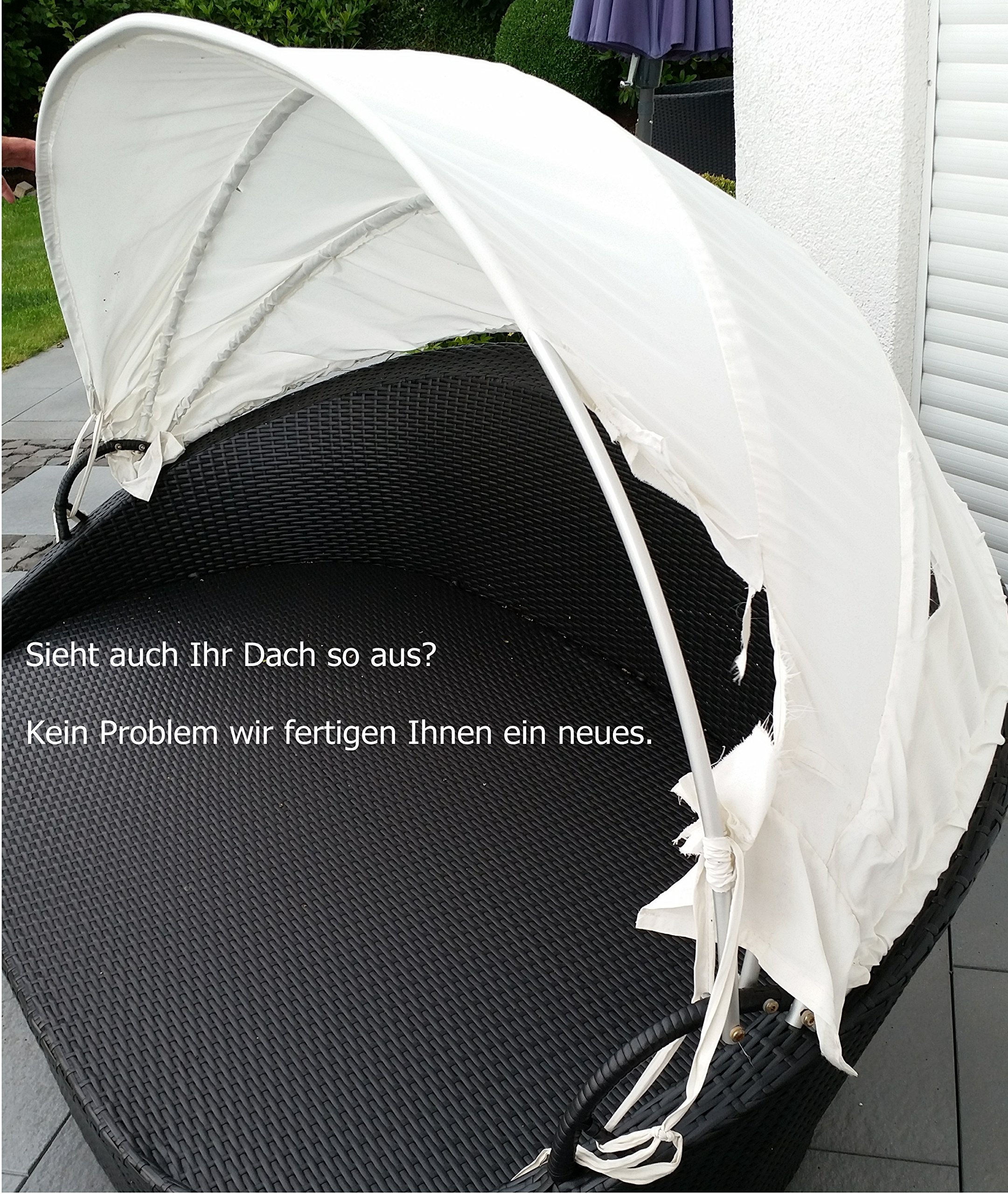 Sonnendach, Ersatzdach Sonneninsel (100% PE), nach Ihrer Vorlage, (hellblau)