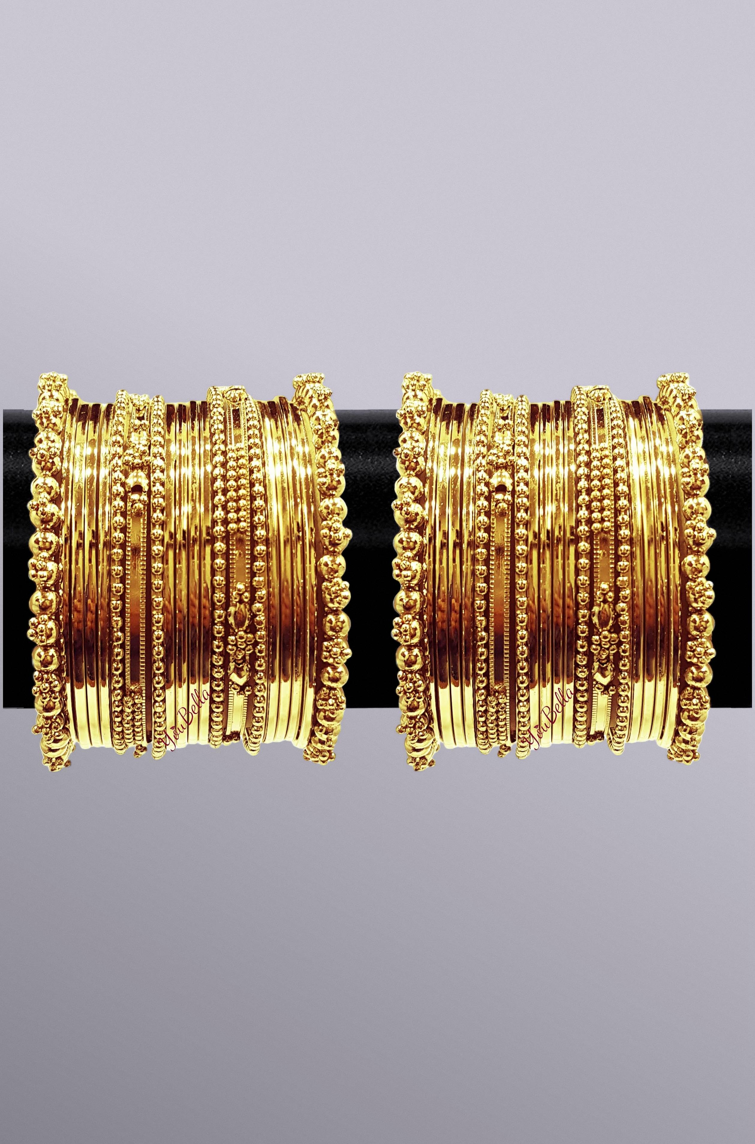 Jewellery Traditional Gold Plated Bracelet Bangles Set for Girls and Women