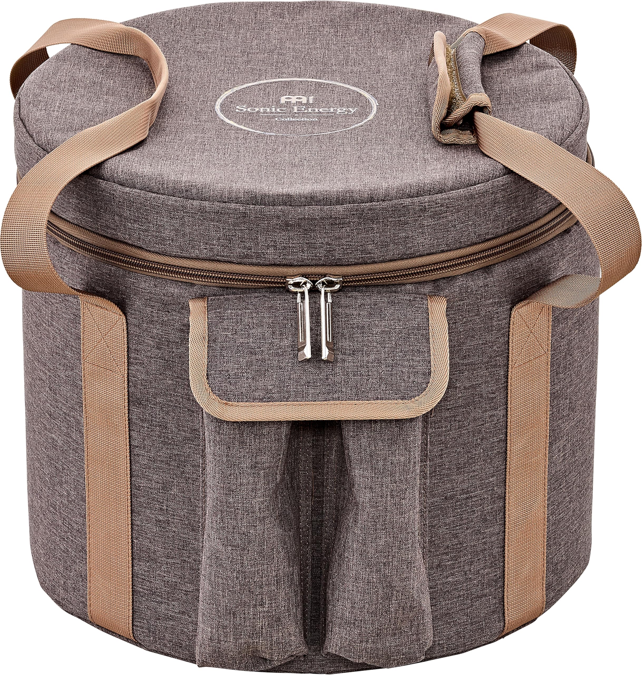 Sonic Energy Sac pour bols chantants en nylon et cristal, 25,4 cm, rembourré, pour le transport et le rangement, avec compartiment pour accessoires (CSBB10BR)