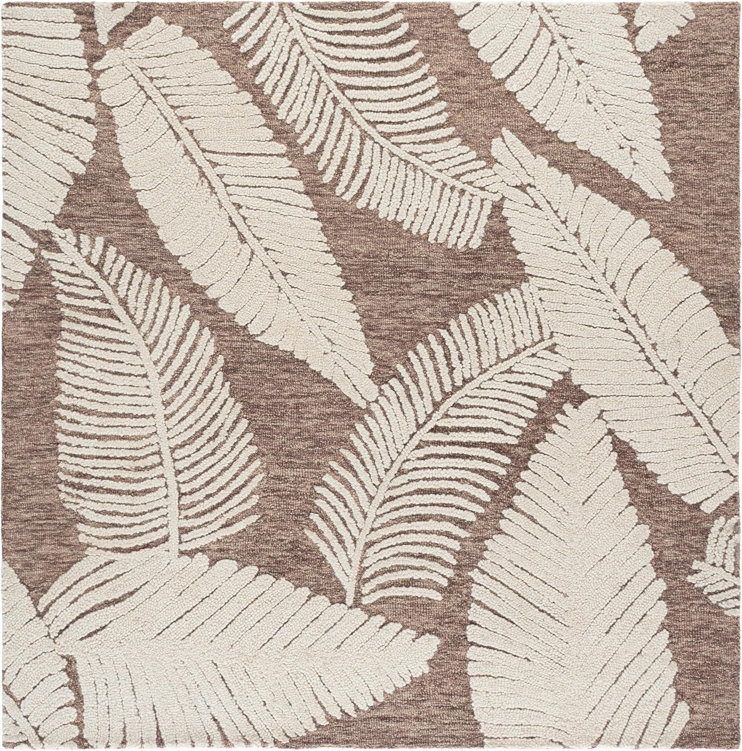 SAFAVIEH Area Rug 8x10 - Jardin Collection - Large - Grey & Ivory, Handmade Wool, Ideal for Living Room, Bedroom, Dining Space (JAR332F)