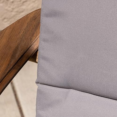 Miniatura 4 de Christopher Knight Home Terry - Cojines para sillas Adirondack resistentes al agua (juego de 2), gris, 2 unidades (paquete de 1), gris