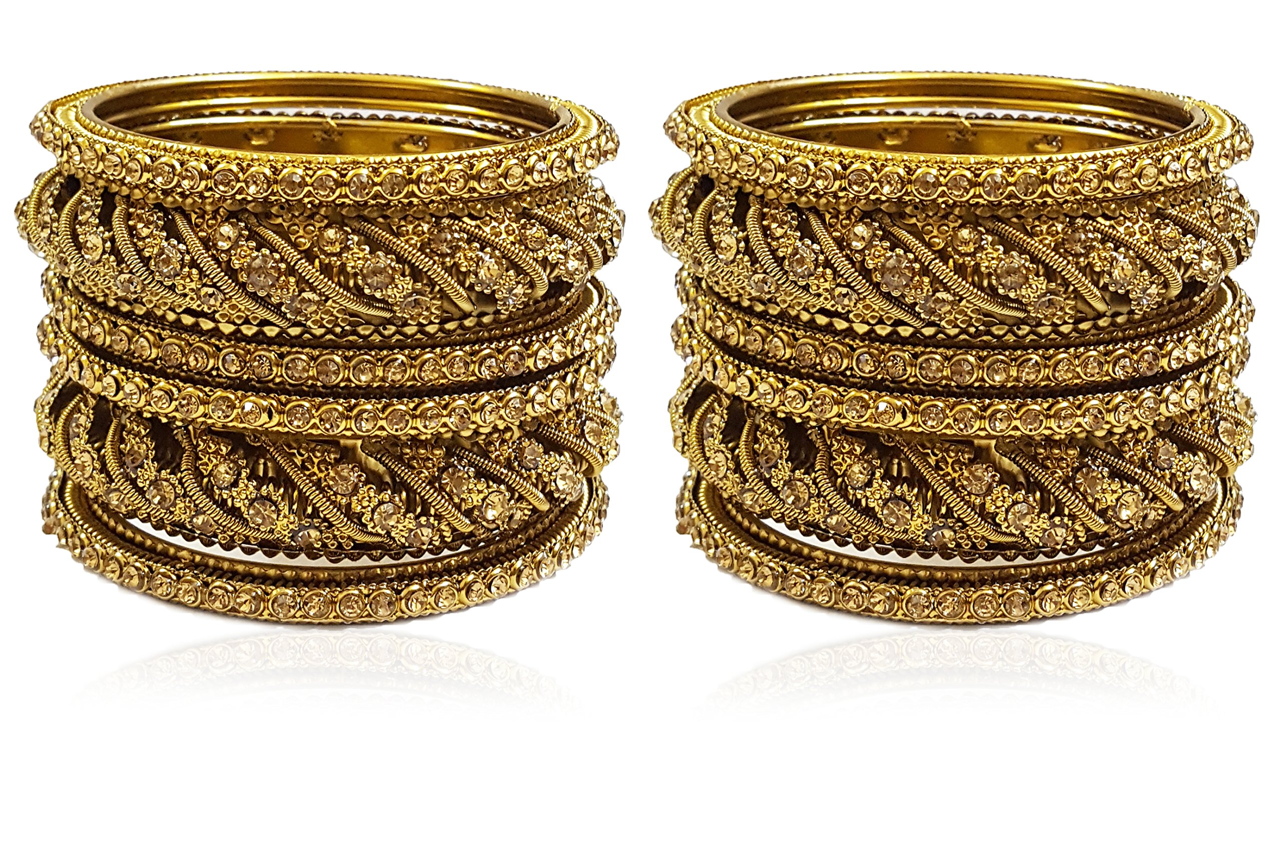 YouBella Fashion Jewellery Traditional Gold Plated Bracelet Bangles Set for Girls and Women (Size - 2.8) (B07DSZDY5F) Amazon Price History, Amazon Price Tracker