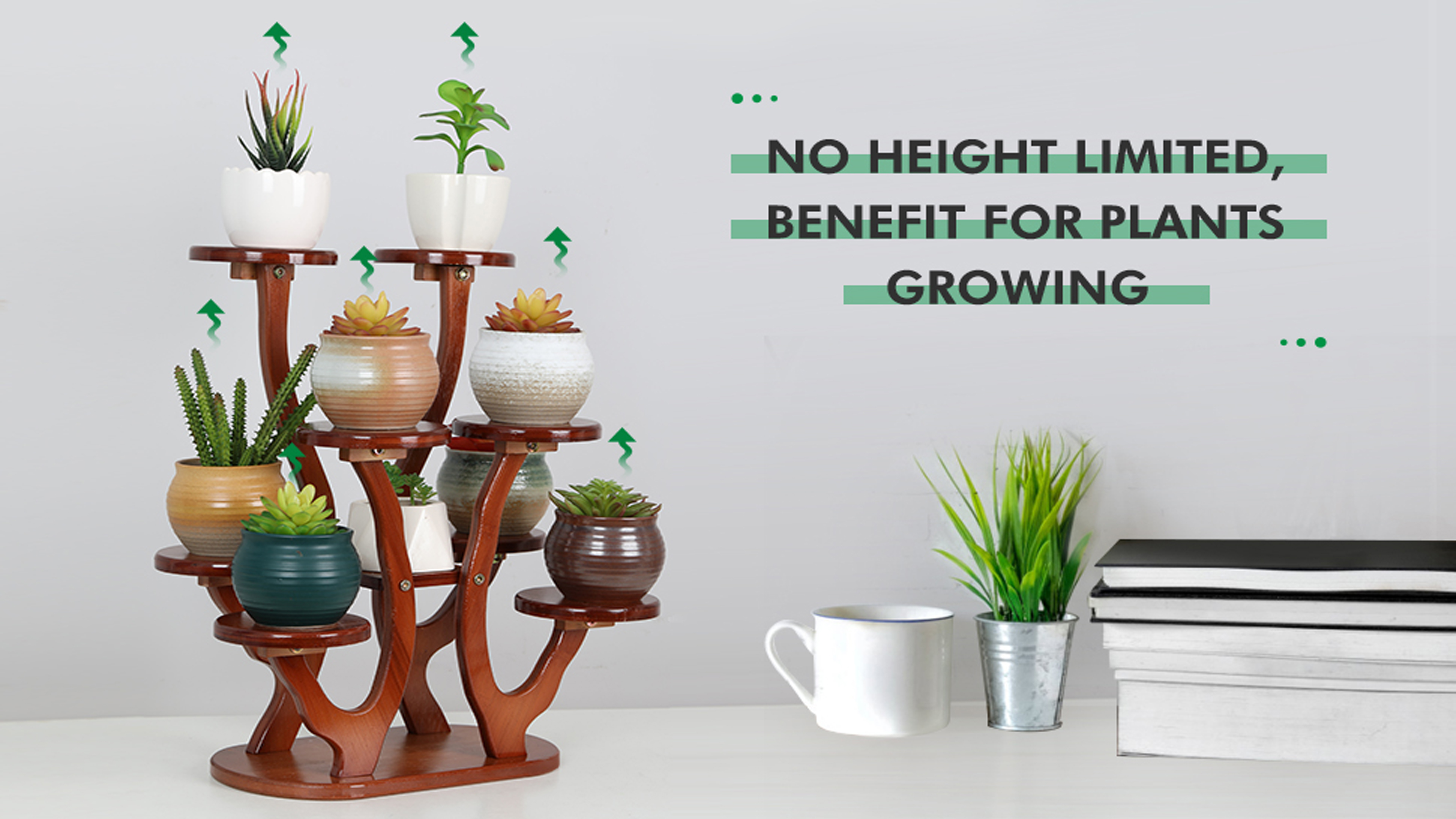 Amazon.com : Jotboom 9 Tiers Small Windowsill Plant Shelf Indoor