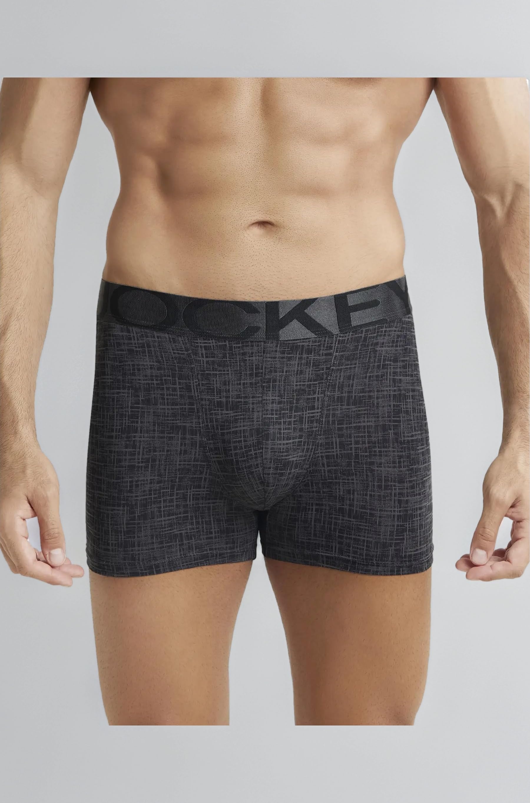 IC30 Men's Tactel Microfiber Elastane Stretch Printed Trunk with Moisture Move Treatment (Prints May Vary)