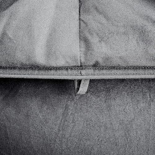 Miniatura 5 de HOMBYS Edredón de plumas y plumón tamaño Queen, relleno de edredón plisado de 90 x 90 pulgadas con funda 100% algodón a prueba de plumón, edredón