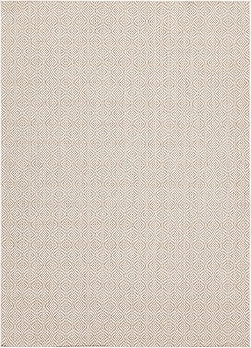 Miniatura 3 de Unique Loom Outdoor Trellis Collection - Alfombra decorativa con diseño de enrejado (8 x 11 pies 4 pulgadas, rectangular, gris pardomarfil)