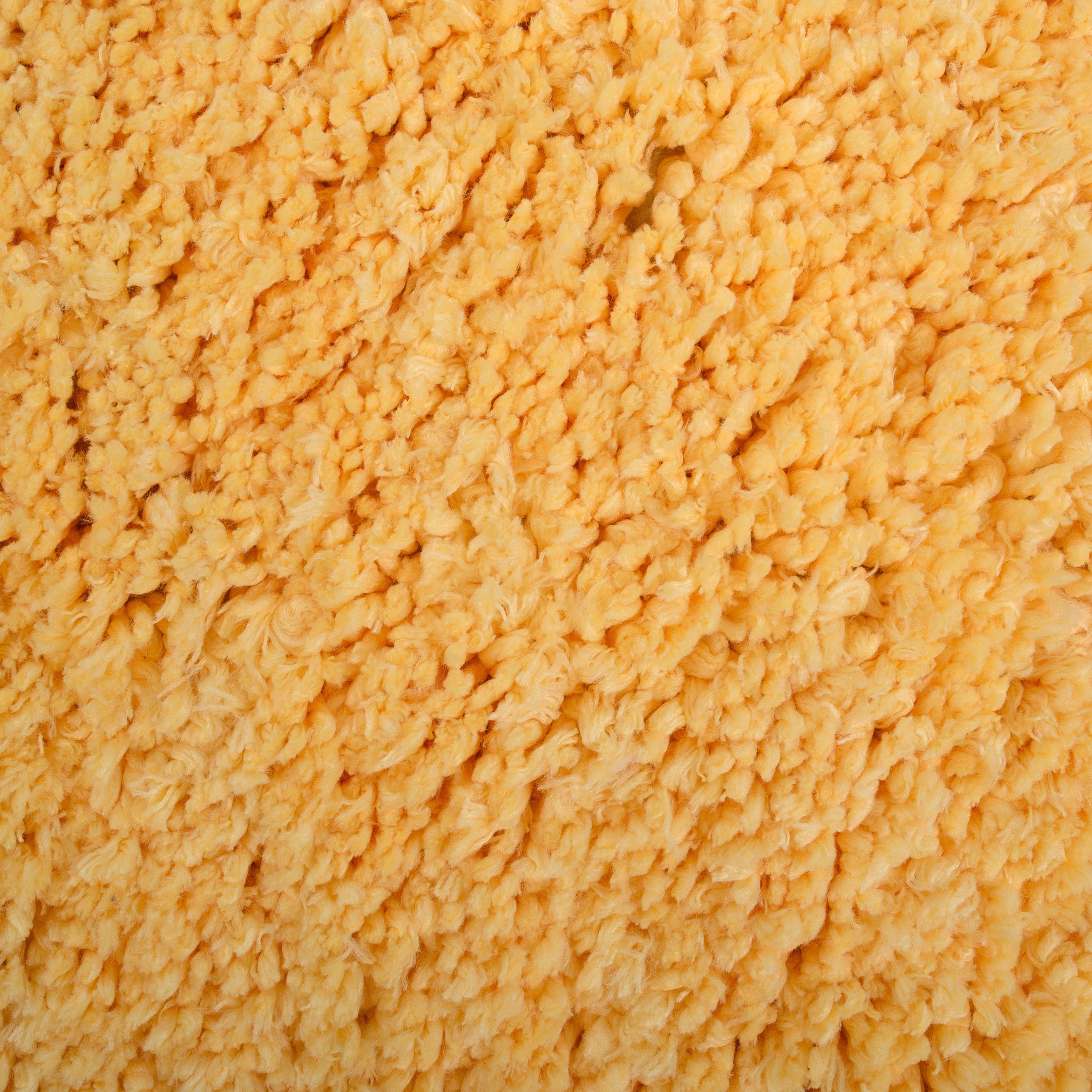 Gözze Mikrofaser Badteppich, rund 110 cm Durchmesser, RIO, Sonnengelb, 1025-13-110000