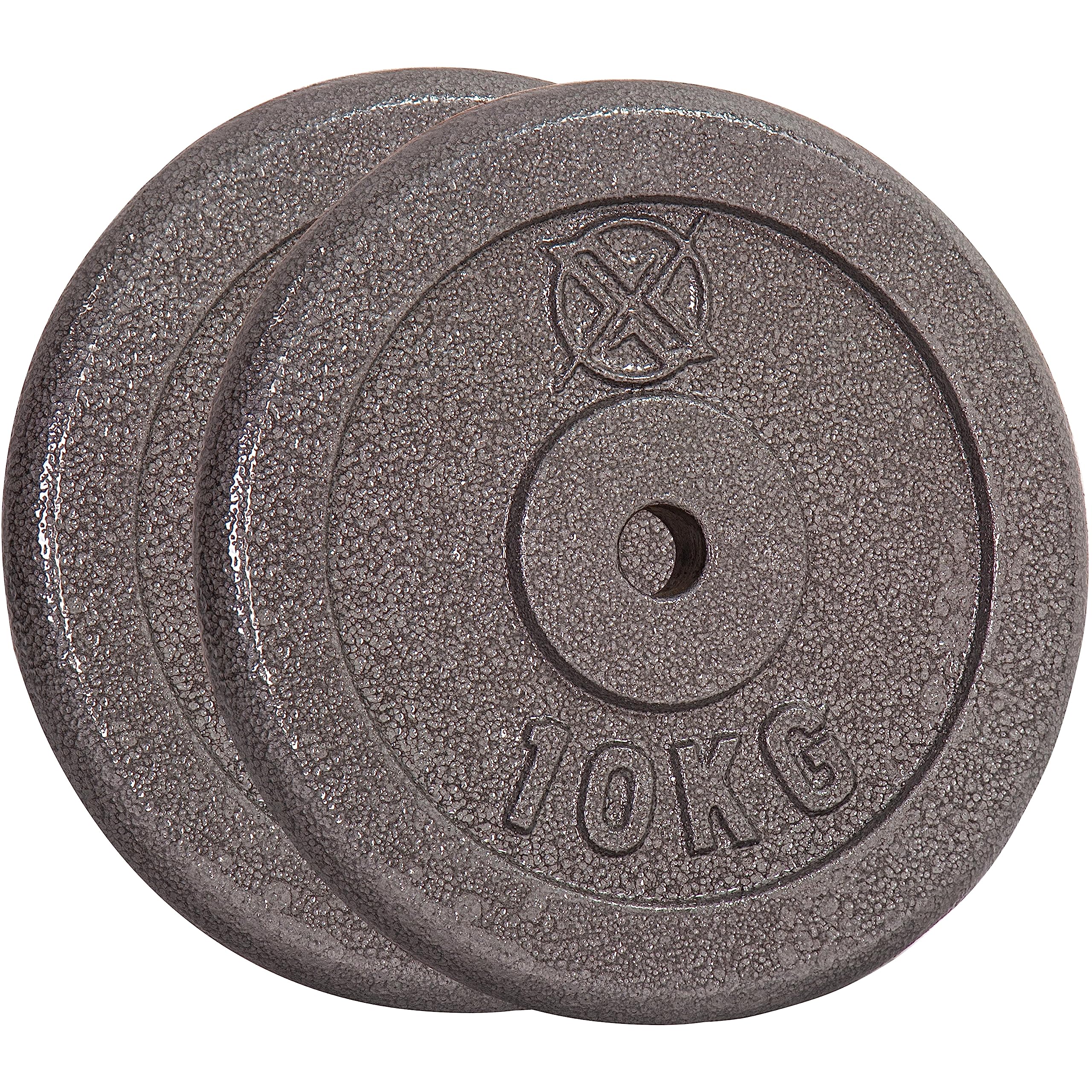 RIP X Pair of Standard 1" Weight Plates in Cast Iron - 10kg
