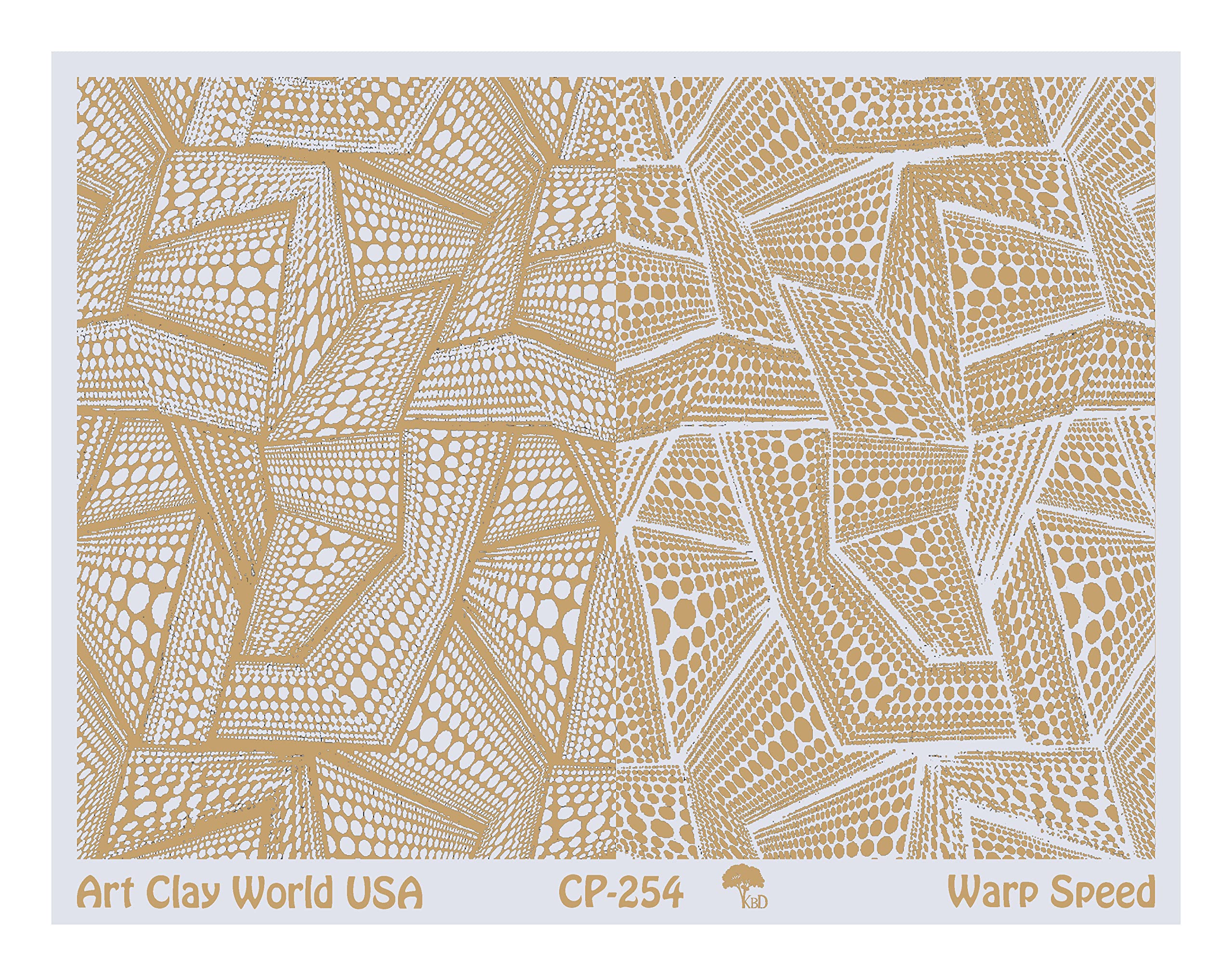 Low Relief Texture Plate Warp Speed Design - 1 Pc.