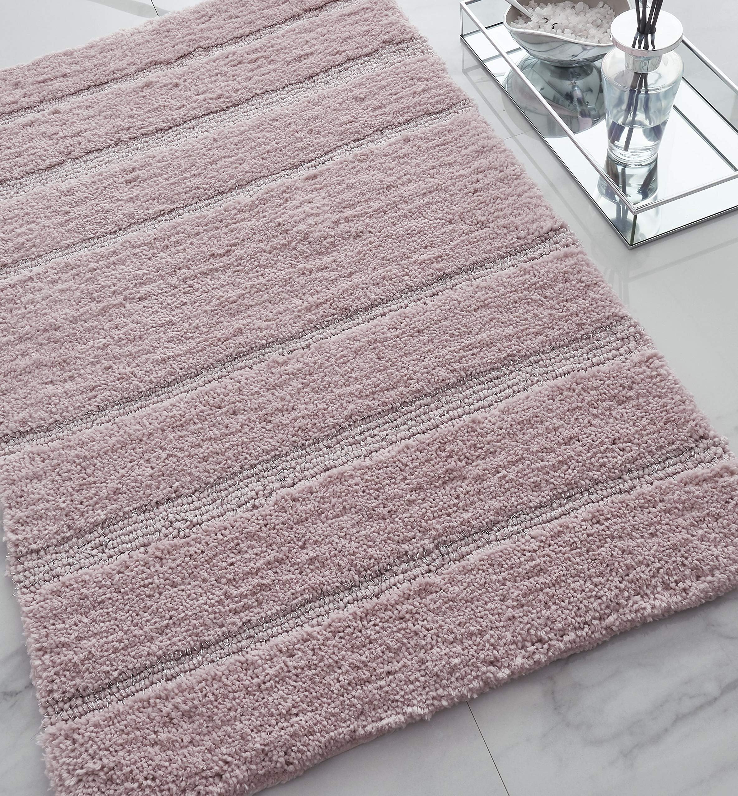 Catherine LansfieldSparkle Bath Mat 50x80cm Blush