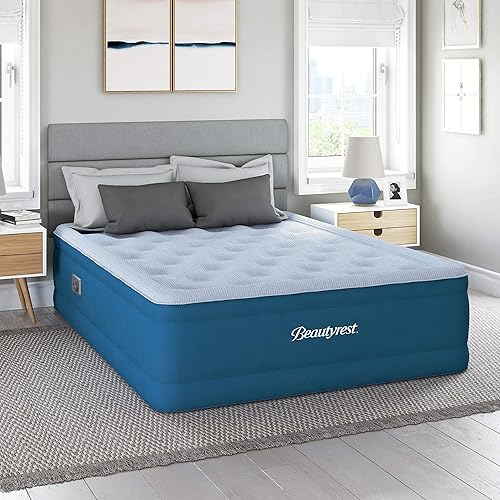 Miniatura 6 de Simmons Beautyrest Comfort Plus Express Bed bomba interna con almohada de terciopelo de felpa colchón de aire 100 a prueba de fugas con tecnología