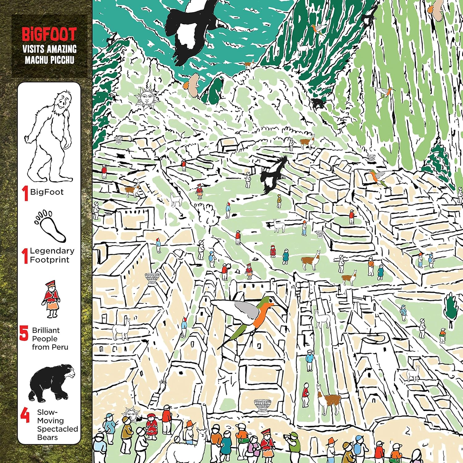 BigFoot Goes on Great Adventures: Amazing Facts, Fun Photos, and a Look-and-Find Adventure! (Happy Fox Books) Over 500 Hidden Items to Find in the Amazon Rainforest, the Himalayas, Madagascar, & More - Image 7