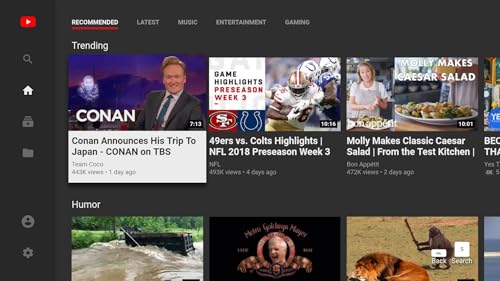 YouTube,Sports,Musics,Movies,Live,Fashion...