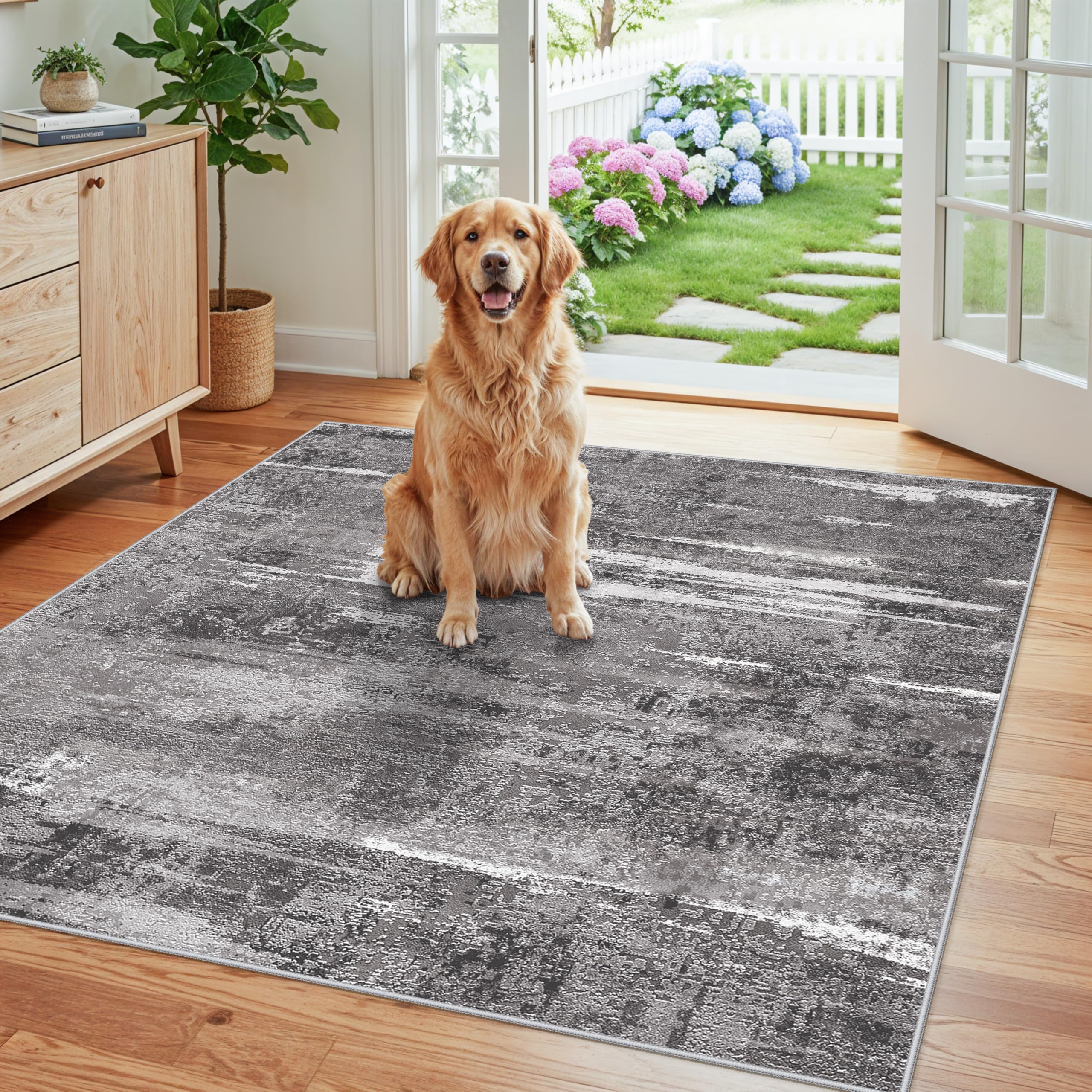YOUFORTONG Abstract 5x5 Area Rug