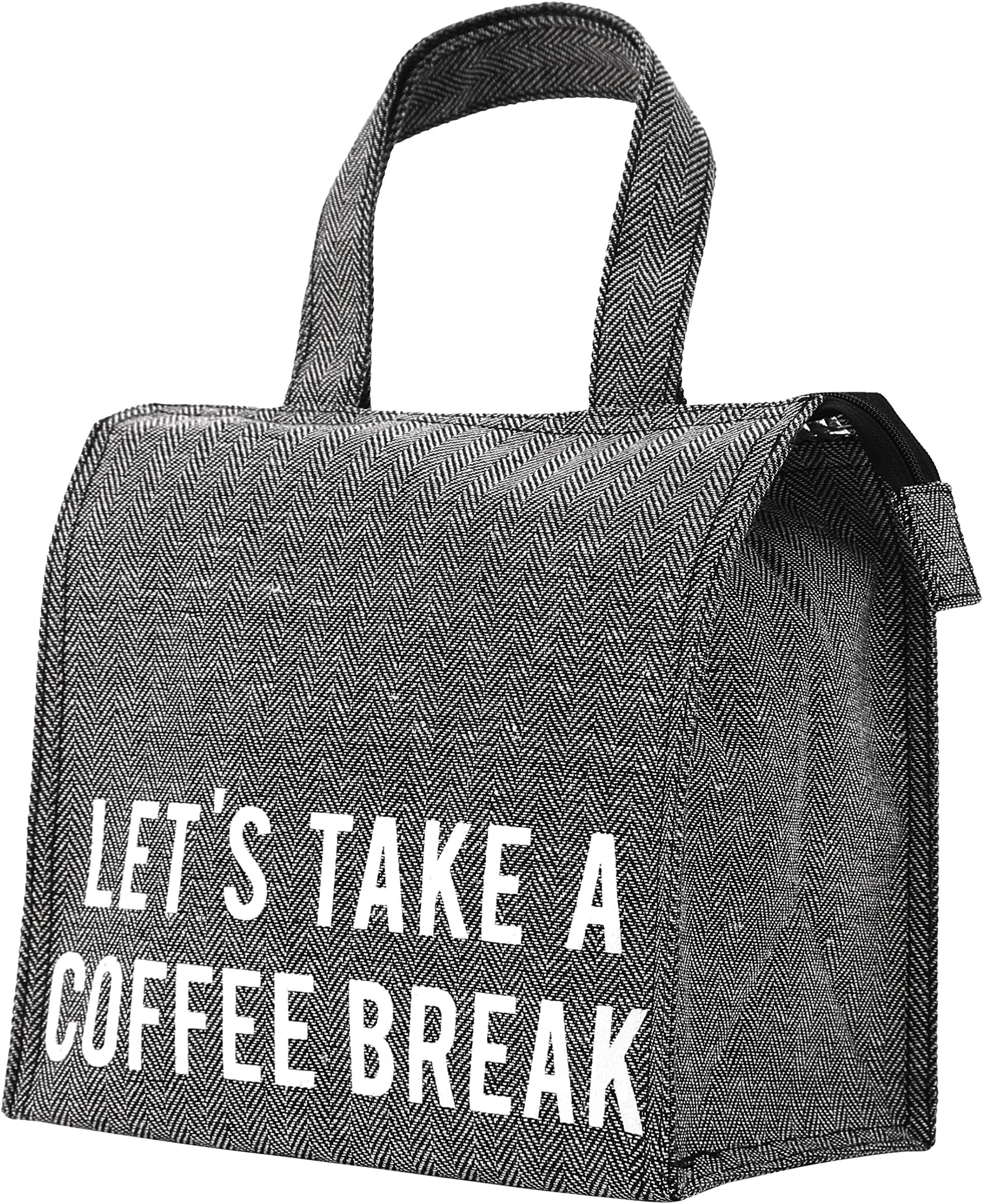 PuTwo Lunch Bag Insulated Lunch Bag with Zipper Cooler Bag Lunch