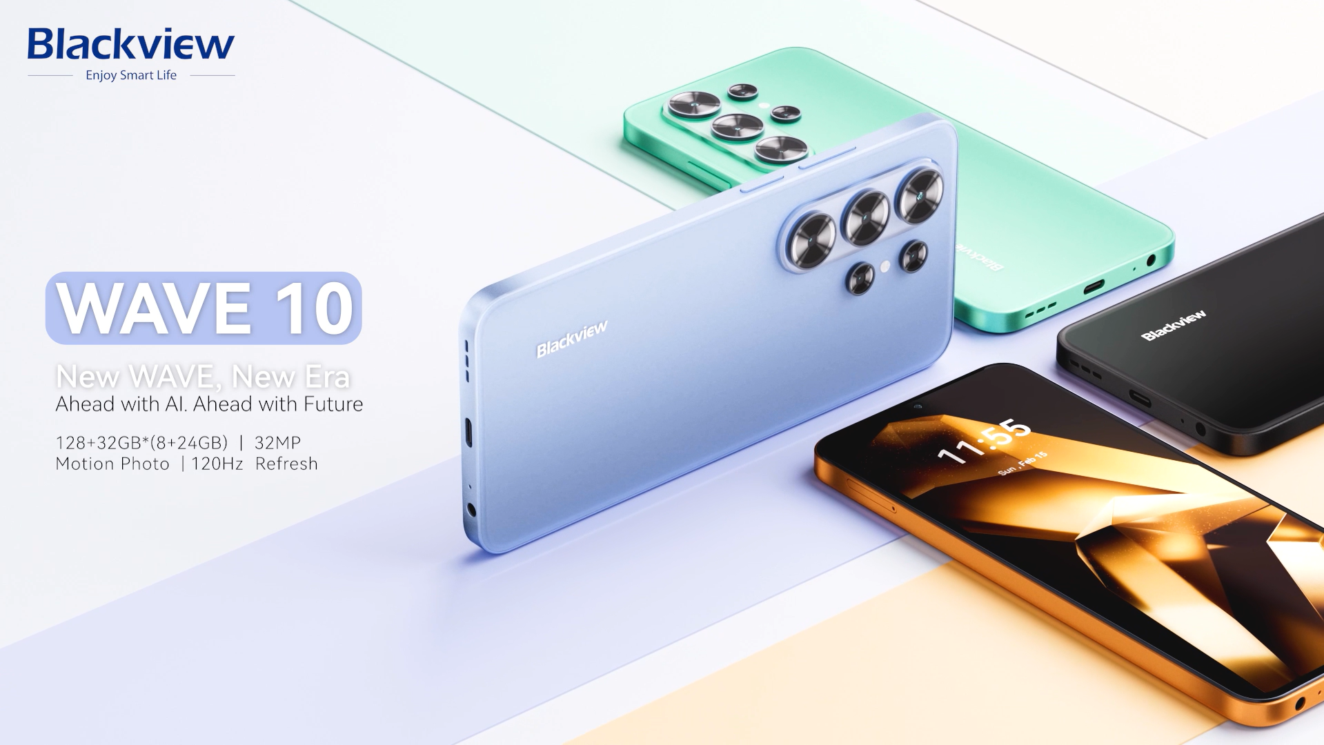 Blackview Wave10 Sim-free & Unlocked Mobile Phones, 3-Year Warrant