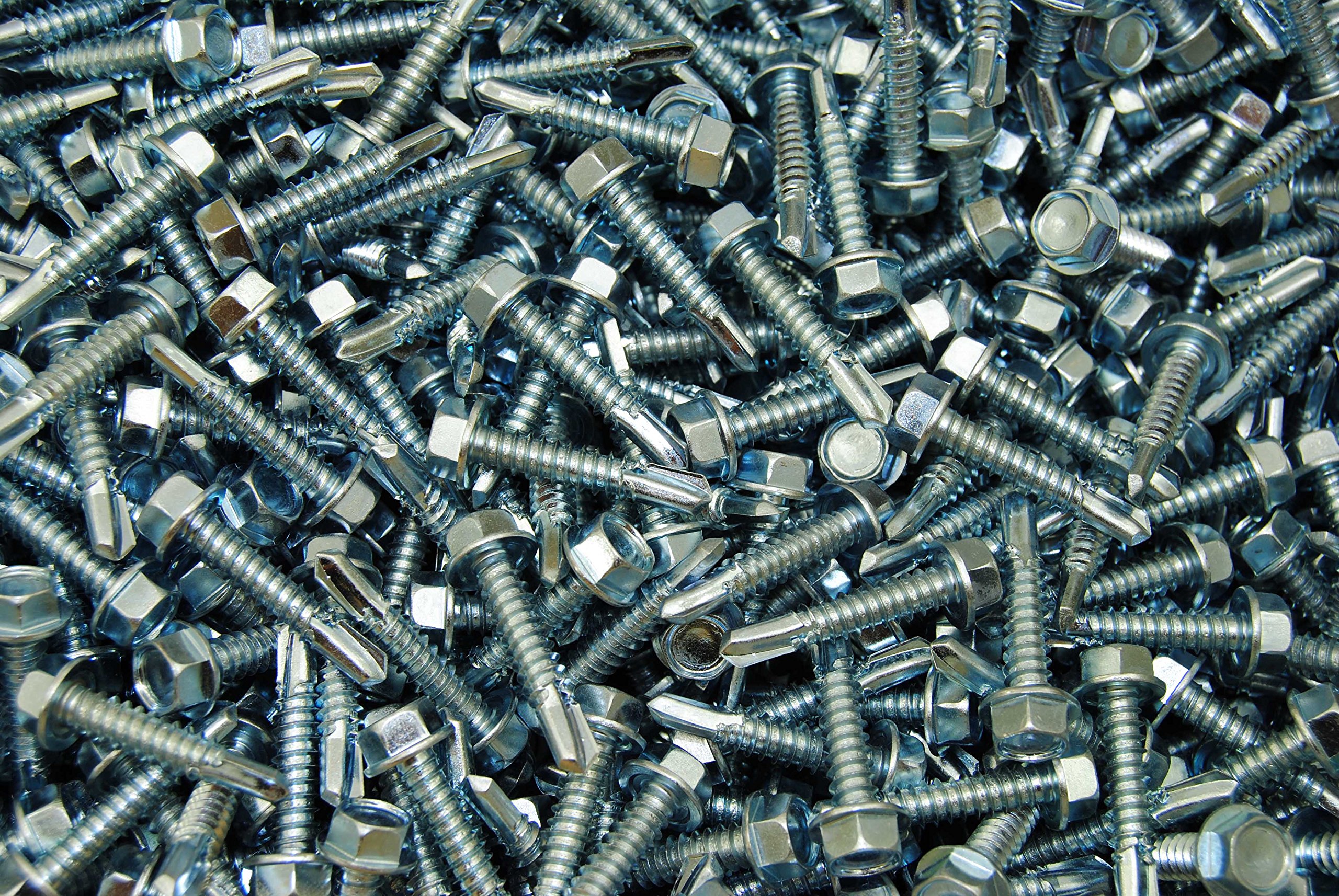 (300) Hex Washer Head 1/4 x 1-1/4" Self-Drilling Tek Screw IHW #14