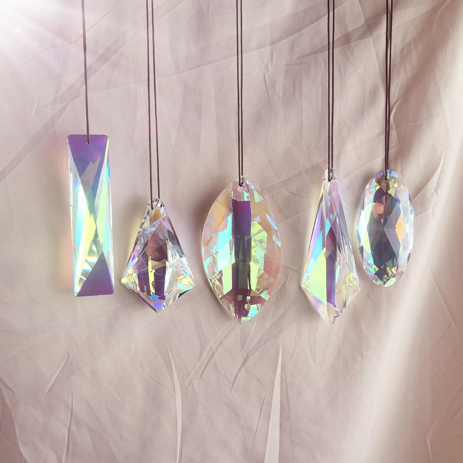 Suncatchers Pendant AB Color Prism Crystal Lamp Window Decoration Suncatcher Rainbow