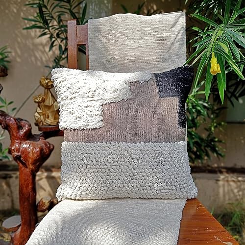 Vista 41 de Trade Star Fundas de cojín bohemias 100% de algodón, decoración de otoño natural, fundas de almohada de primavera para ropa de cama, hermosa funda