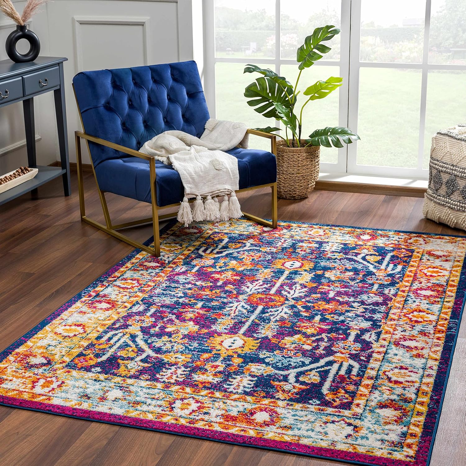 Hauteloom Istanbul Collection Bohemian, Boho Area Rug for