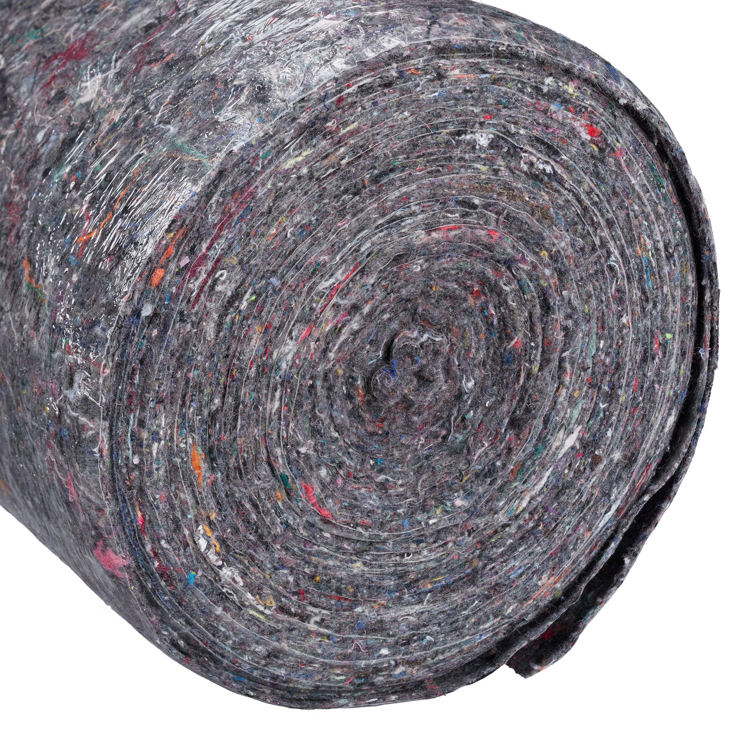 relaxdays Telo Copritutto da Imbianchino, 1x50 m=50m², Antiscivolo, Idrorepellente, 180g/m², Pittura e Trasloco, Grigio