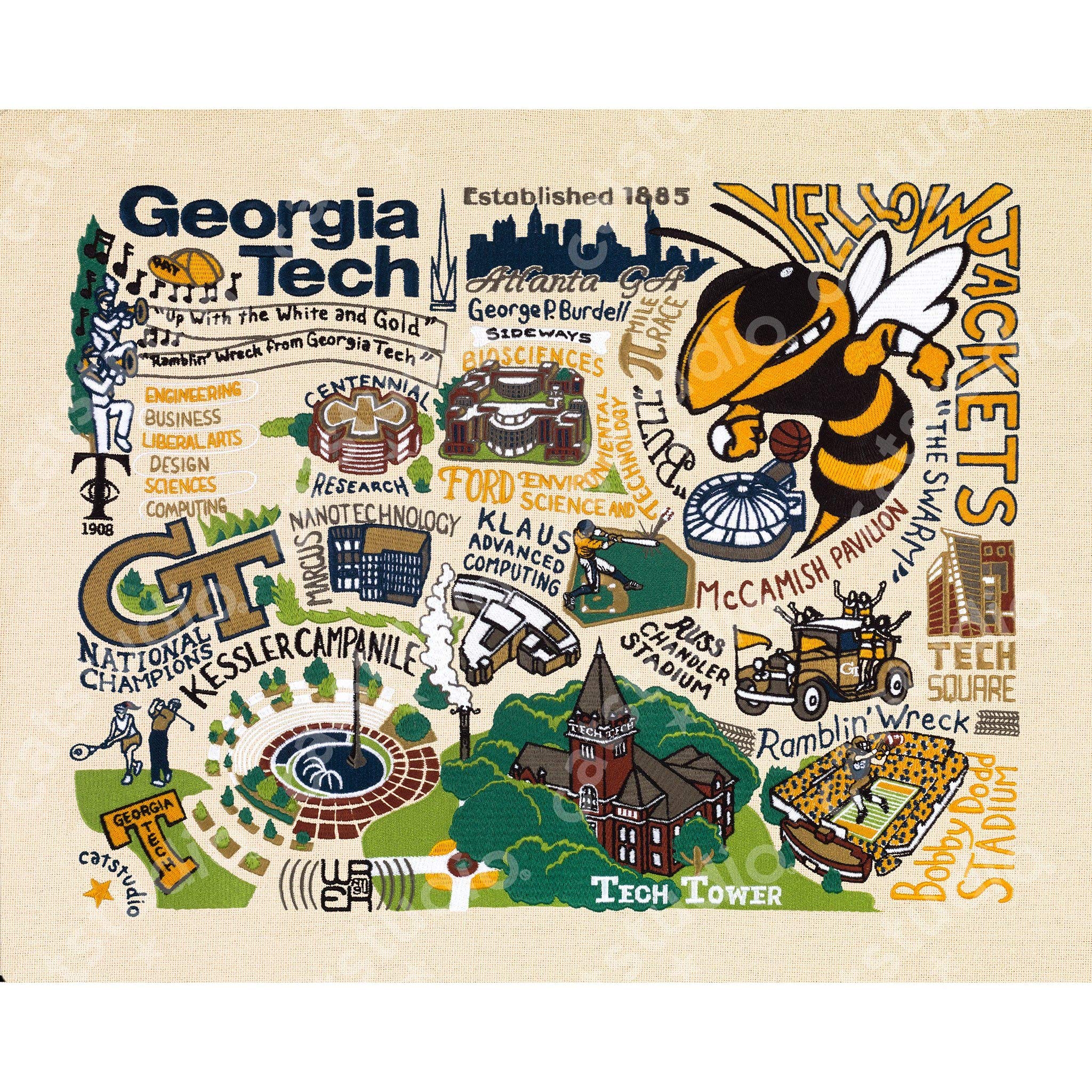 catstudio Georgia Tech Collegiate Fine Art Print | 8"x10"