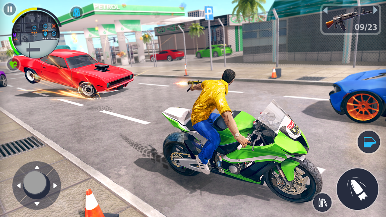 Real Gangster Crime Open World: Gun Shooter Games - Aplicativo na