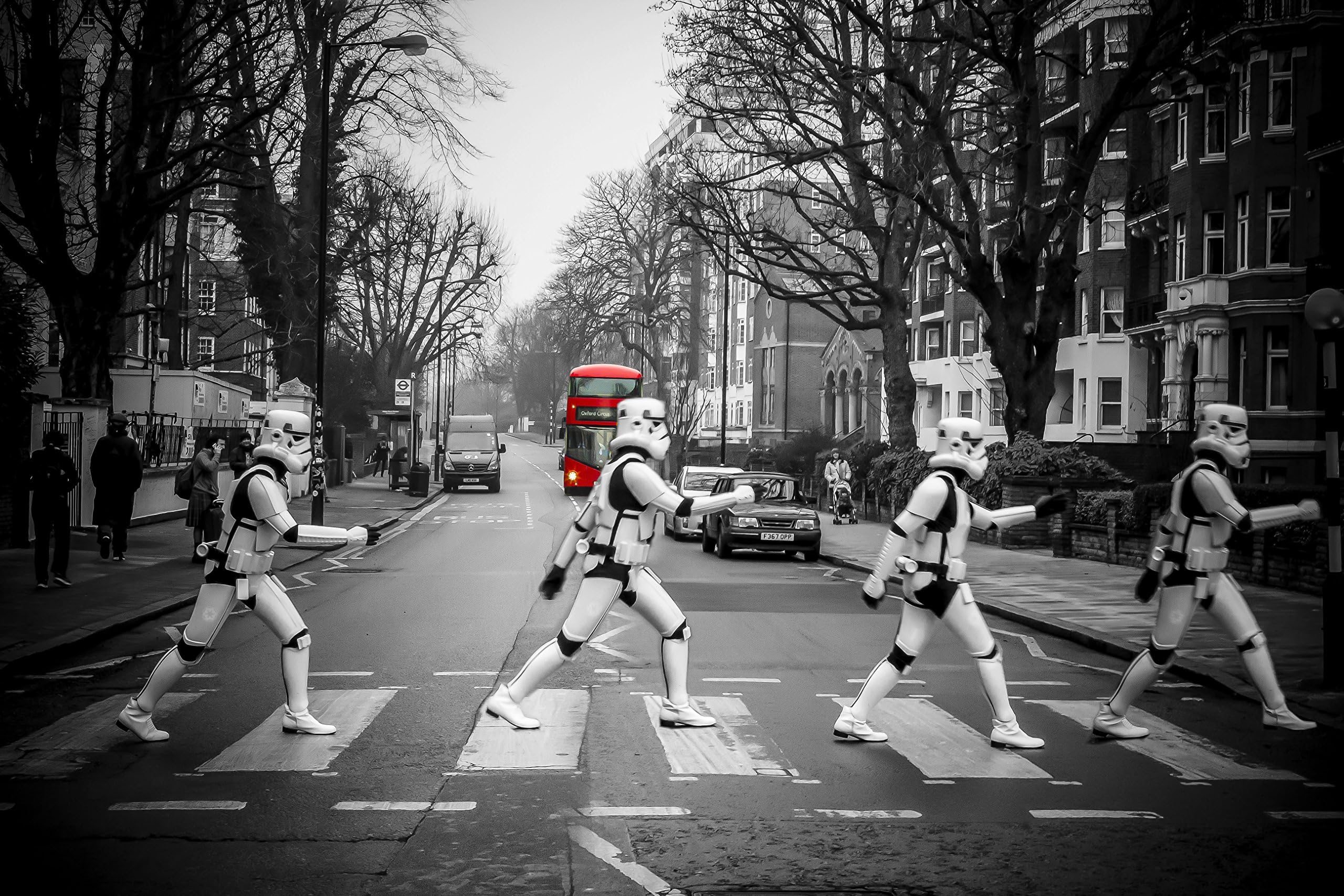 Star-Wars-Poster By Empire-Prints Abbey-Rogue-Stormtrooper-And-Beatles-Picture Wall Art For Men, Boys, Women And Children. A1 Unframed Artwork.
