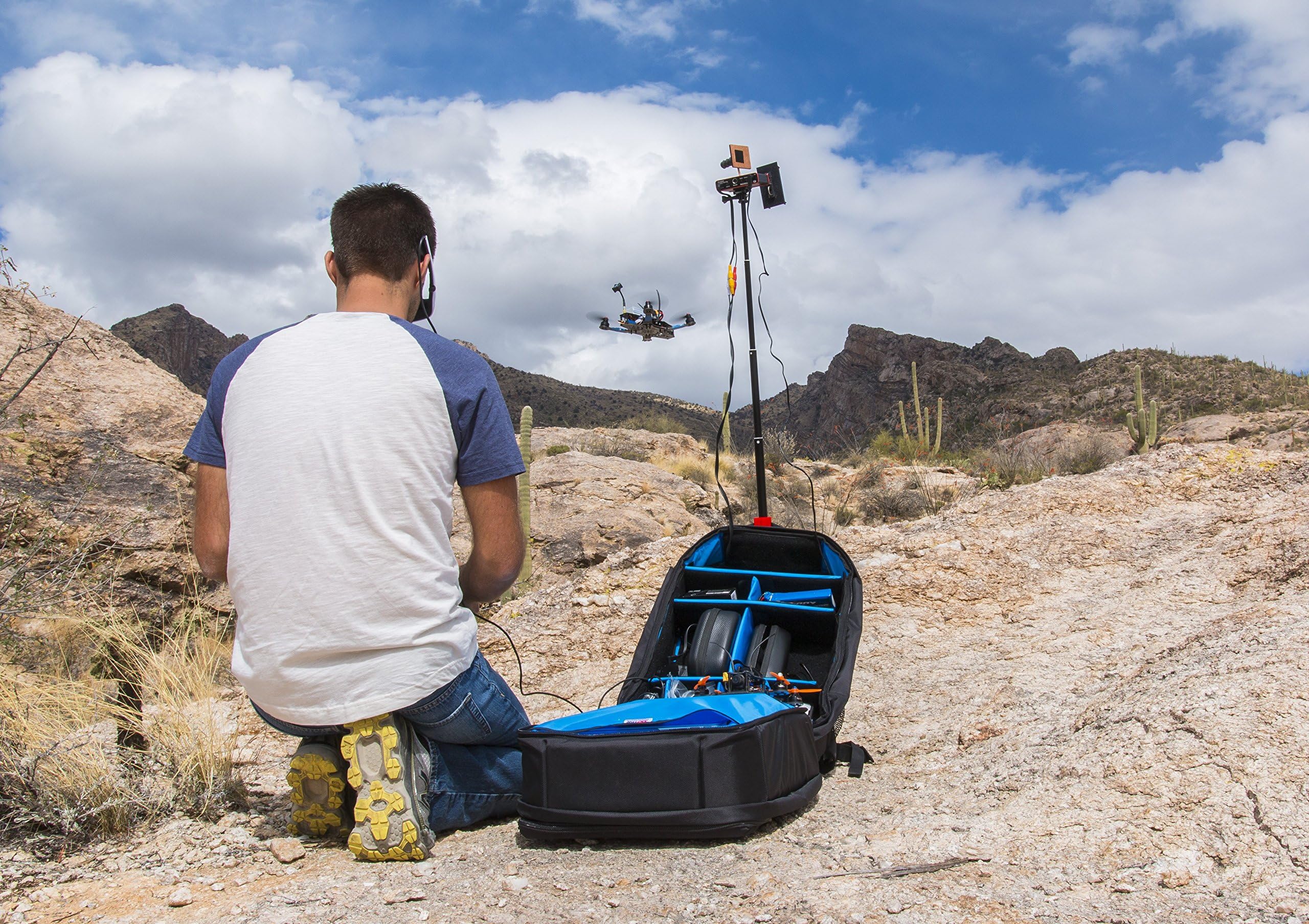 Skypak FPV Drone Backpack with Tripod Accessories