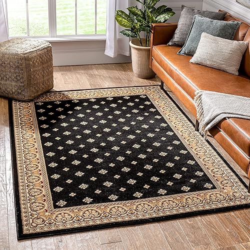 Miniatura 7 de Well Woven Barclay Hudson Terrace - Alfombra tradicional negra de 2 pies 3 pulgadas x 3 pies 11 pulgadas