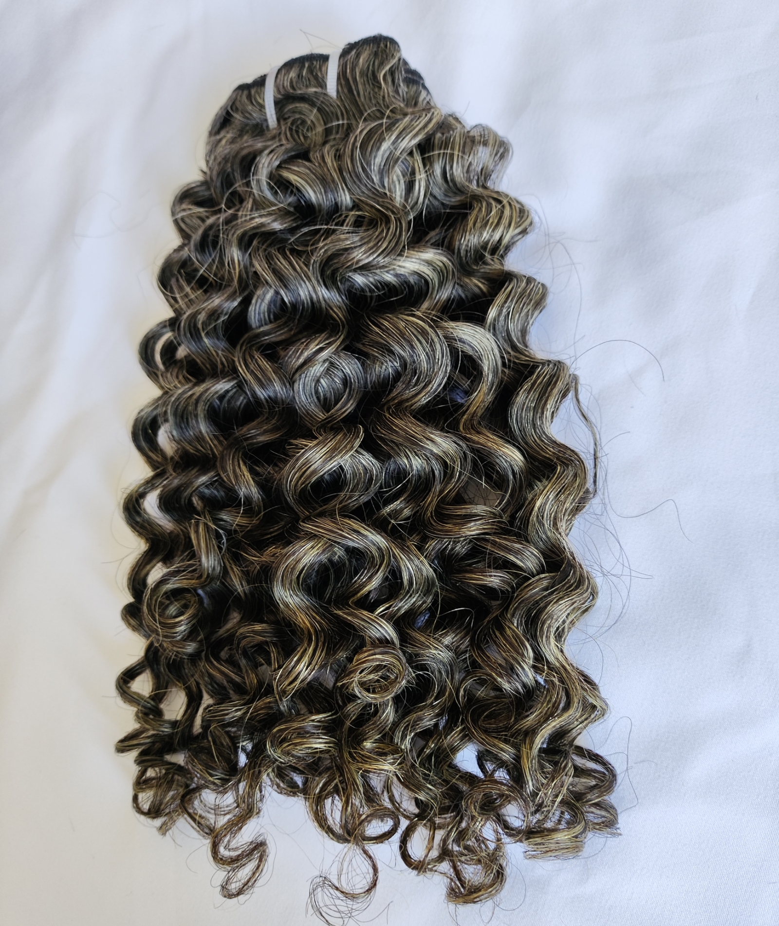 Amazon.com : Clytie Raw Curly Salt and Pepper Gray Human 