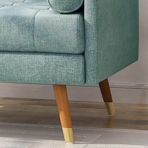 Miniatura 15 de Christopher Knight Home Nour Fabric Mid-Century - Silla moderna para club, gris claro, natural, 38.25 pulgadas de profundidad x 30.5 pulgadas de