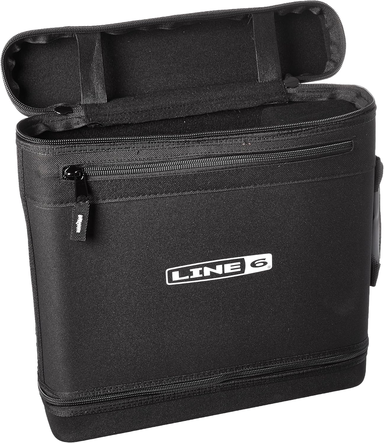 Line 6 V70SC Carry Case, open view showing interior