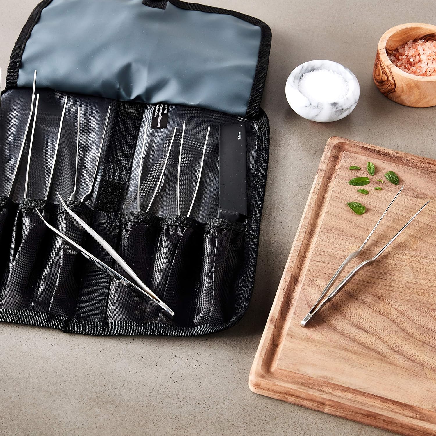 Mercer Culinary Deluxe 10 Piece Plating Tongs Kit